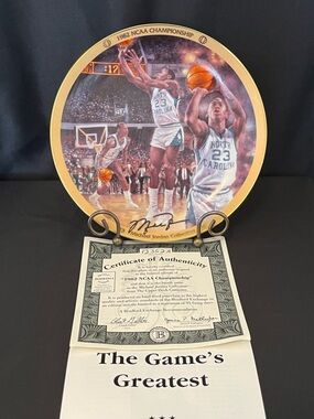 1992 NCAA Championship Michael Jordan Commemorative Plate